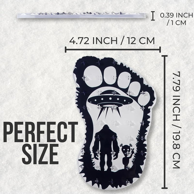 devembr Snowboard Stomp Pad for Bigfoot Lovers, Funny Stomp Pads Snowboarding with 3D Bumps Design, PVC Material - Image 5